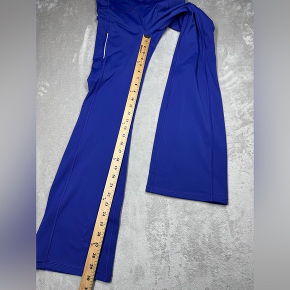 Athleta Rainer Bootcut Noble Blue Zip Pockets Athletic Leggings 467899 Small - Picture 11 of 16
